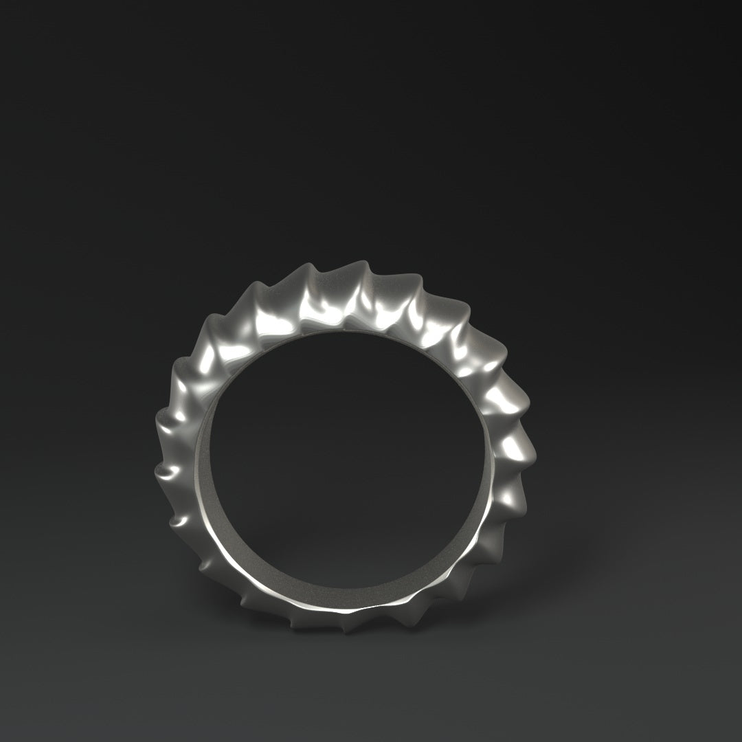 Bague en argent "pangolin"