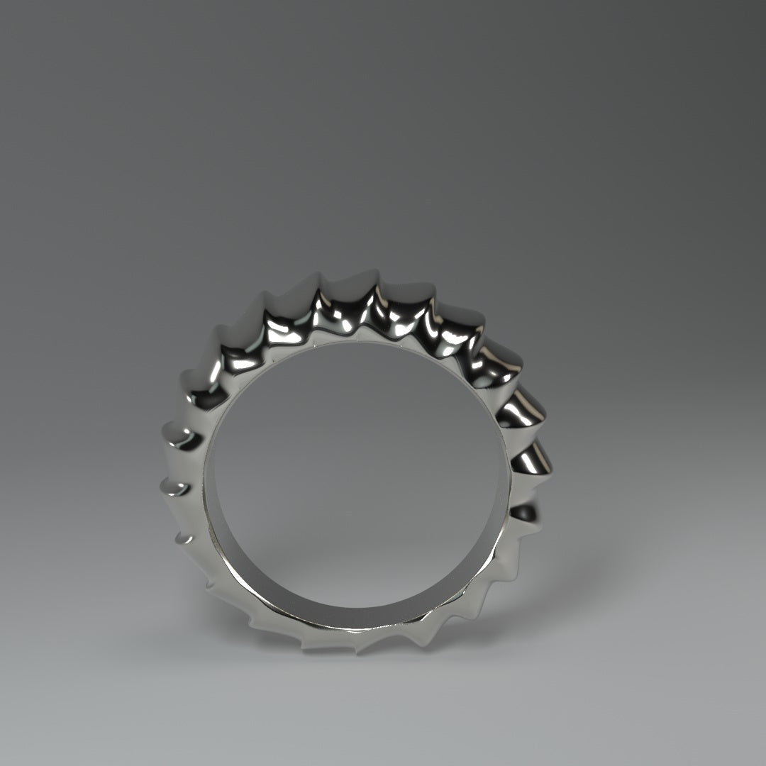 Bague en argent "pangolin"