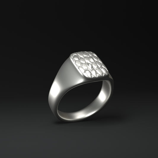 Signet-Ring silver "reptile"