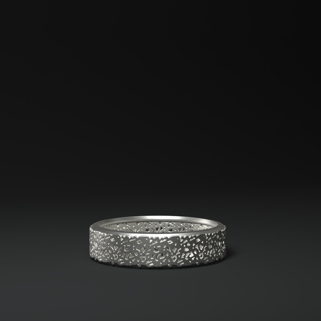 Bague en argent "cutout"