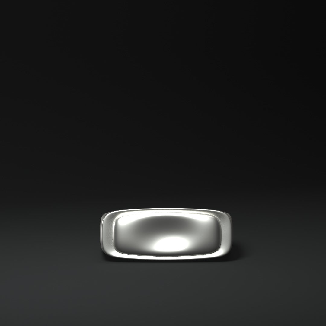 Bague rectangle "coussin"