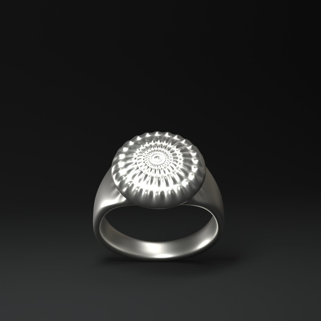 Bague "soleil stylisé"