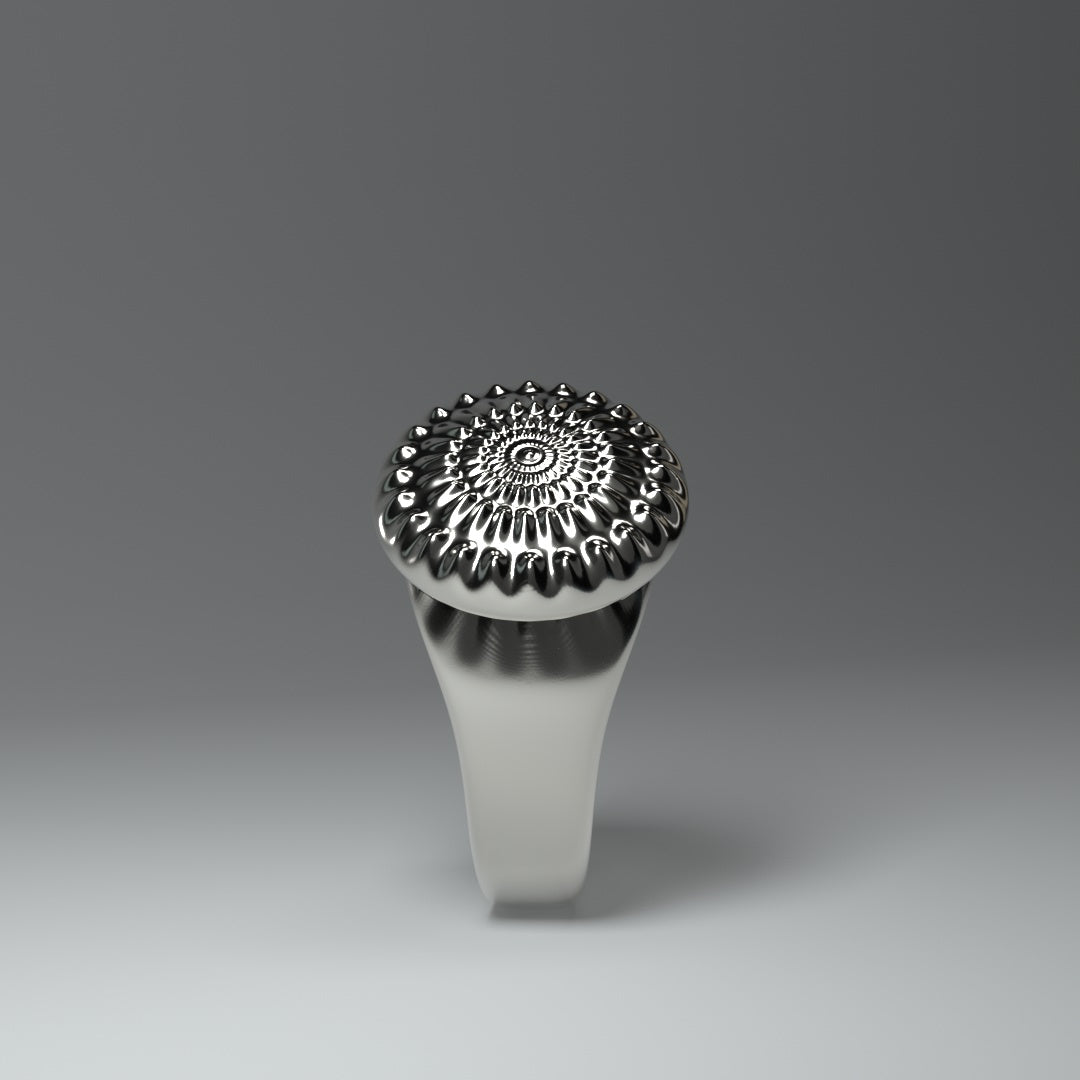 Bague "soleil stylisé"