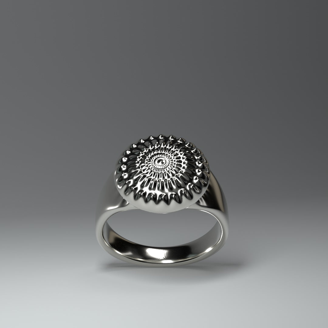 Bague "soleil stylisé"